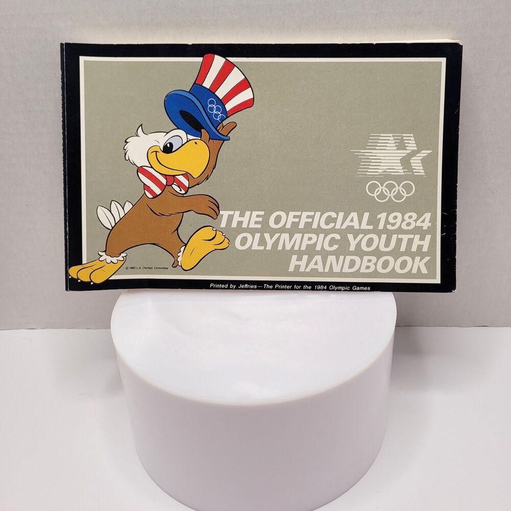 Vintage 1984 Los Angeles Olympic Youth Handbook Sam The Eagle Disney Mascot